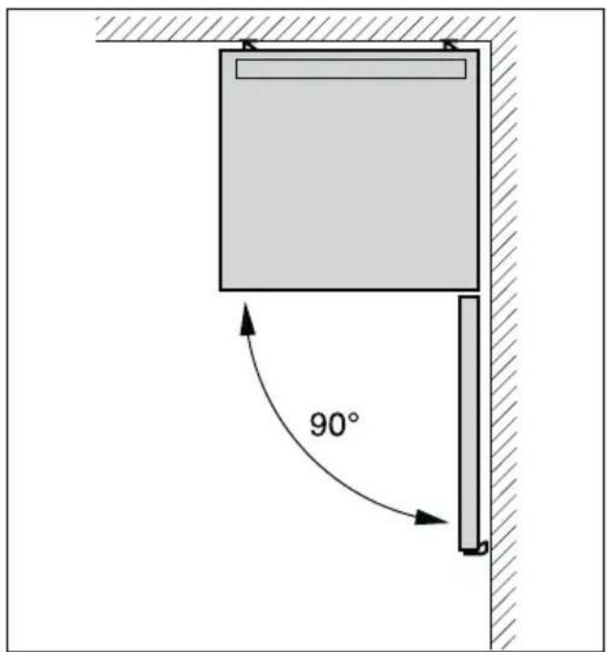 BOSCH KSV36AI40 - Duvar mesafesi - 1