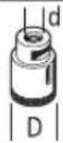 BOSCH GWS 7115 E Professional - Hurtigspennmutter SDS-clic - 3