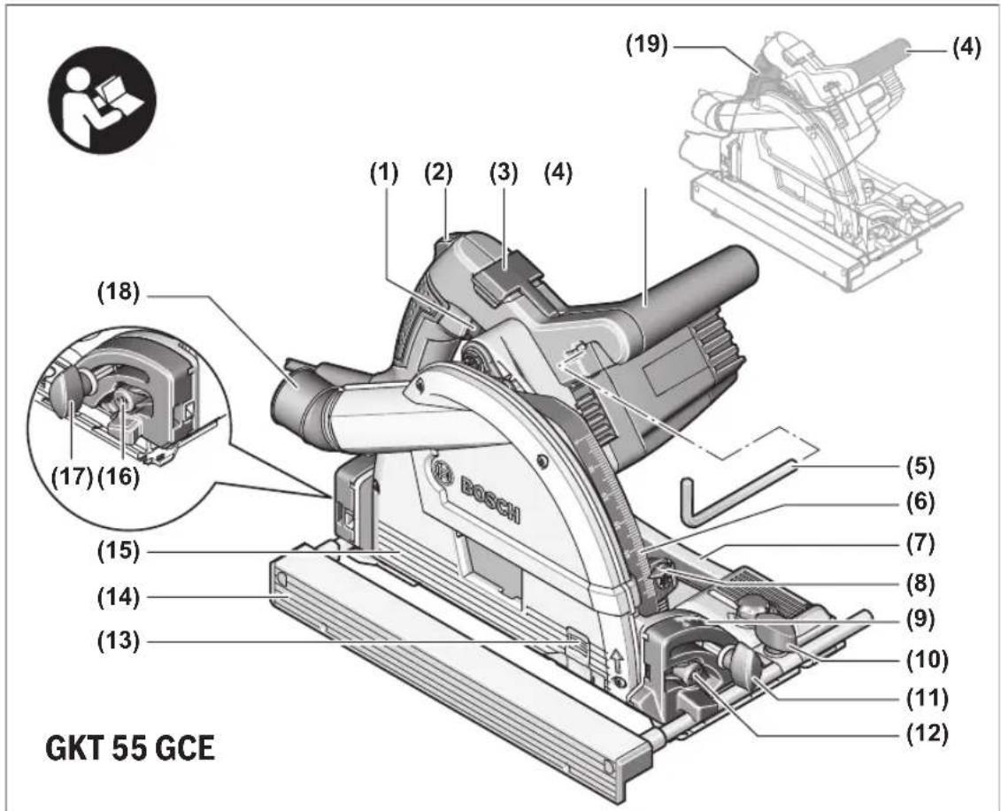 BOSCH GKT 55 GCE Professional - 1