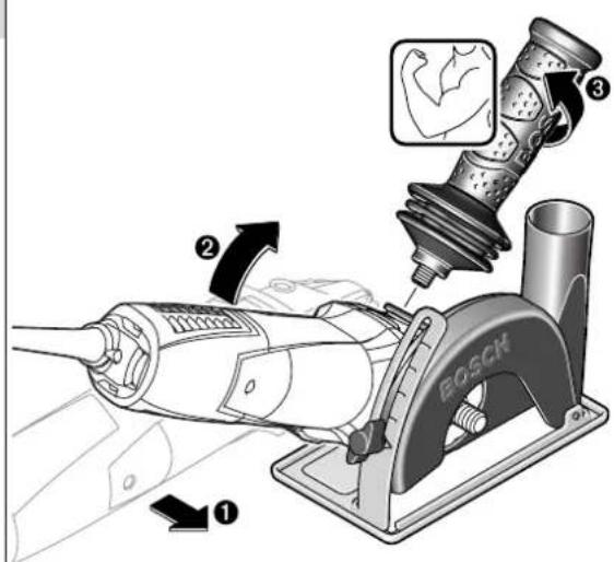 Diagram illustrating a sewing machine operation with labeled parts and instructions for lifting the arm and lifting the spine.