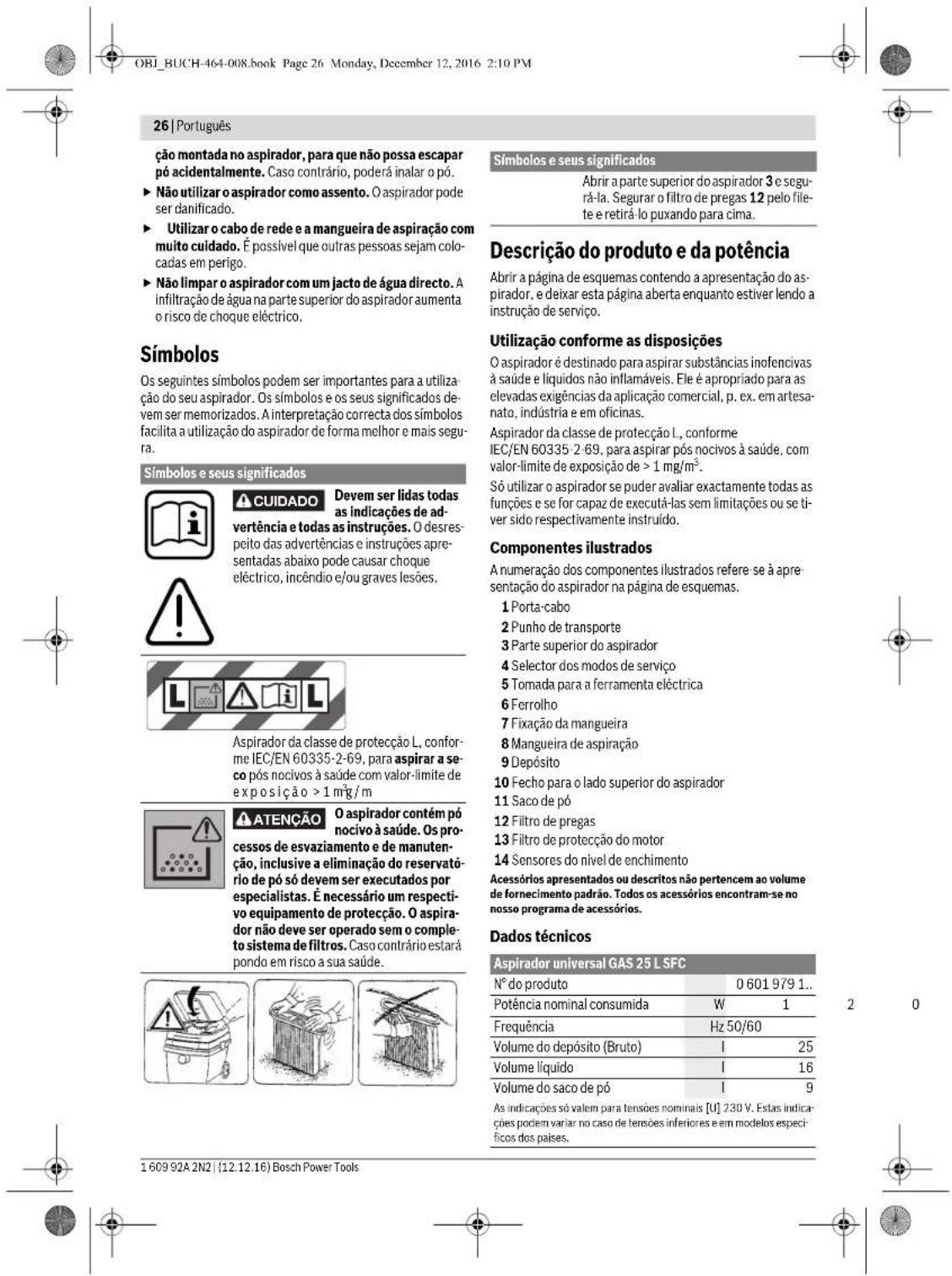 BOSCH GAS 25 - ATENCAO - 7