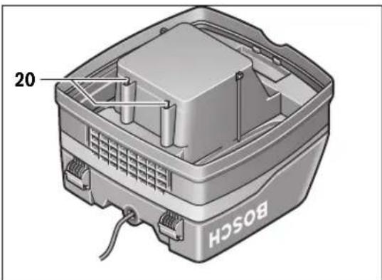 BOSCH GAS 50 M Professional - Motorskyddsfilter (se bild C) - 1