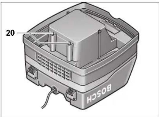BOSCH GAS 50 M Professional - Motor Protection Filter (see figure C) - 1