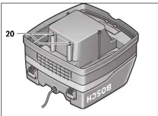 BOSCH GAS 50 M Professional - Filtre de protection du moteur (voir figure C) - 1