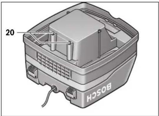 BOSCH GAS 50 M Professional - Motorværnfilter (se Fig. C) - 1