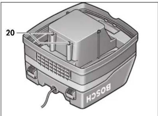 BOSCH GAS 50 M Professional - Motorvernfilter (se bilde C) - 1