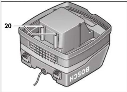 BOSCH GAS 50 M Professional - Filtro de protección del motor (ver figura C) - 1