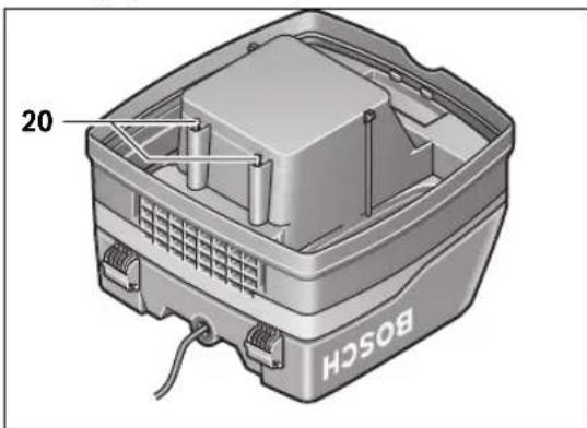 BOSCH GAS 50 M Professional - Dzinēja aizsargfiltrs (attēls C) - 1