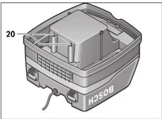 BOSCH GAS 50 M Professional - Filtro de protecção do motor (veja figura C) - 1
