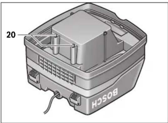 BOSCH GAS 50 M Professional - Filtru de protectie motor (vezi figura C) - 1
