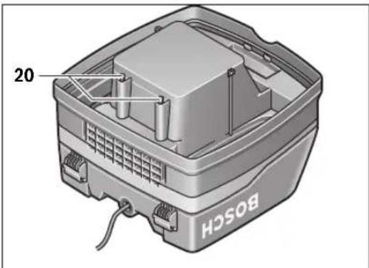 BOSCH GAS 50 M Professional - Variklio apsauginis filtras (žr. pav. C) - 1