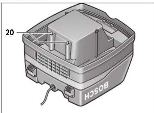 BOSCH GAS 50 M Professional - Filtr ochrany motoru (viz obr. C) - 1