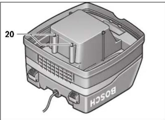 BOSCH GAS 50 M Professional - Сензори за степента на запълване на коша - 1