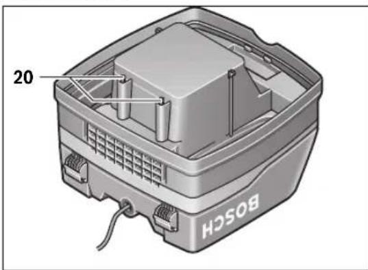 BOSCH GAS 50 M Professional - Motorschutzfilter (siehe Bild C) - 1