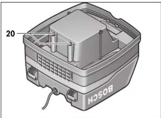 BOSCH GAS 50 M Professional - Mootorikaitsefilter (vt joonist C) - 1