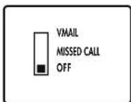 Clarity XL50 - Missed Call/Voice Mail Message Light - 3