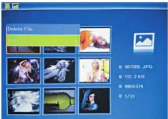 BRAUN Digiframe 7000SLT - Función copiar y borrar - 2