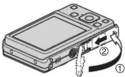 CASIO Exilim Zoom EXZS6 - 3.Fermez le couvercle de batterie. - 1