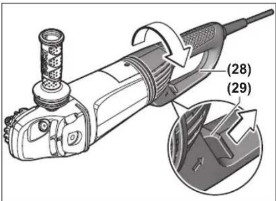 BOSCH GWS 26230 LVI Professional - Установка главной рукоятки - 1
