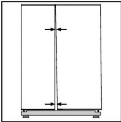 BLOMBERG KWD 9440 X A++ - Aanpassen van de opening tussen de bovenste deur - 1