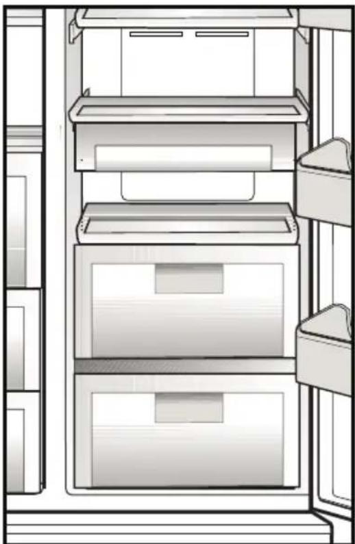 BLOMBERG KWD 9440 X A++ - Prostor chlazení - 1