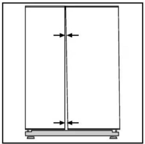 BLOMBERG KWD 9440 X A++ - Ajustar o espaço entre a porta superior - 2