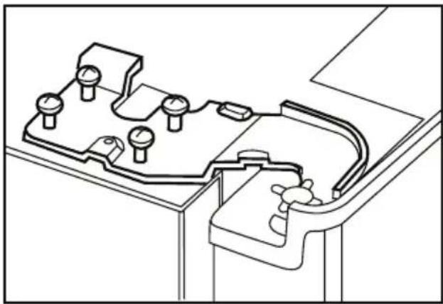 BLOMBERG KWD 9440 X A++ - Ajuste de la separación entre la puerta superior - 4