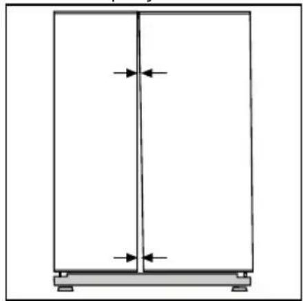 BLOMBERG KWD 9440 X A++ - Регулировка зазора между верхними дверцами - 1
