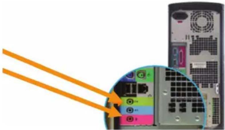 BASICXL BXLHEADSET1BU - Anslutning av hörlurar till en PC - 1