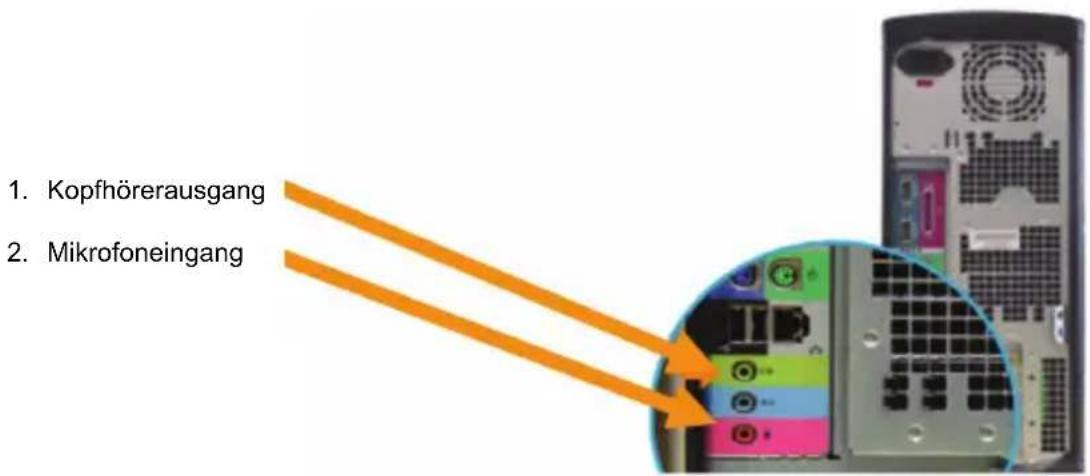 BASICXL BXLHEADSET1GR - Verbinden Sie das Headset mit einem PC - 1