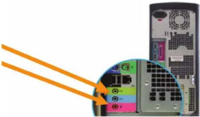 BASICXL BXLHEADSET1PI - Conexión de los auriculares al PC - 1