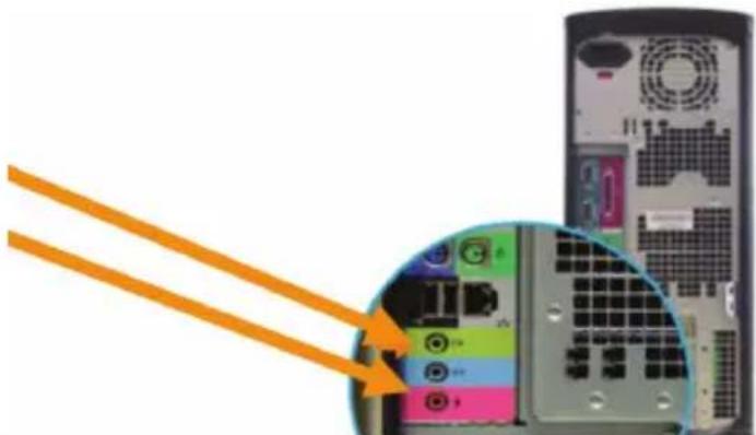 BASICXL BXLHEADSET1PI - Connexion du casque à écouteurs à l'ordinateur PC - 1