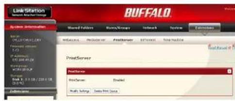 BUFFALO LinkStation Pro Quad - Paramétrer une imprimante sous windows XP - 1