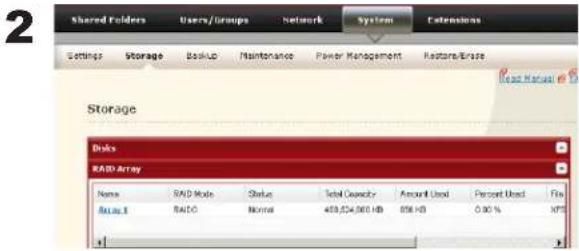 BUFFALO LinkStation Pro Quad - - Utilisation en mode RAID 1 - 1