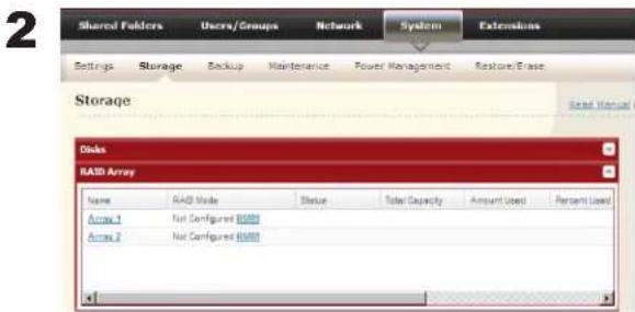 BUFFALO LinkStation Pro Quad - - Passer en mode RAID 10 - 1