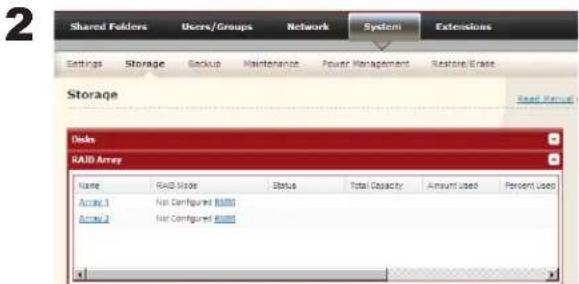 BUFFALO LinkStation Pro Quad - - Passer en mode RAID 5 (4 disques durs) - 1