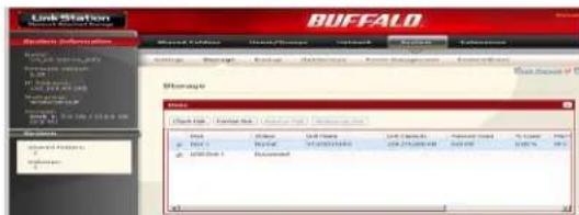 BUFFALO LinkStation Pro Quad - Formater un disque - 1