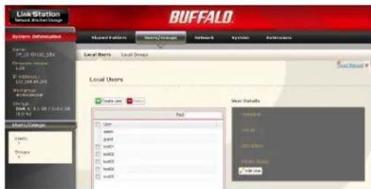 BUFFALO LinkStation Pro Quad - Ajouter des groupes - 3