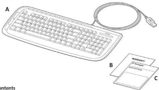 KENSINGTON K64408ESA - Pro Fit™ USB Wired Keyboard - 2