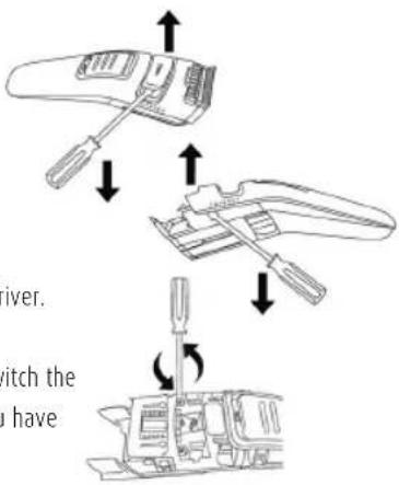 Carmen HC2610 - Removing the battery - 1
