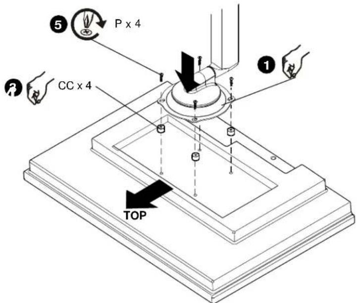 Chief ICMPDA4T03 - x 100mm Recessed Mounting Hole Pattern - 4