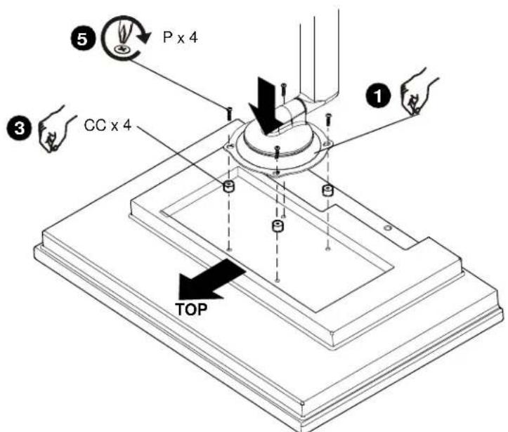Chief ICMPDA4T03 - Modelo de orificio de montagem entalhado de 100 x 100 mm - 4