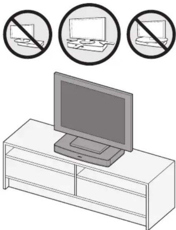 BOSE Solo TV - Fase 6: Posizionamento del TV sul sistema Solo - 1