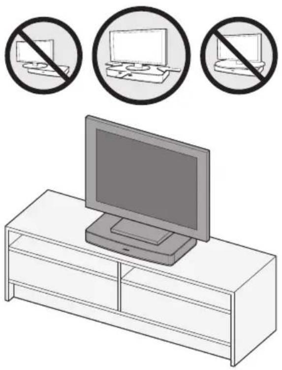 BOSE Solo TV - Vaihe 6: Television asettaminen Solo-järjestelmän päälle - 1