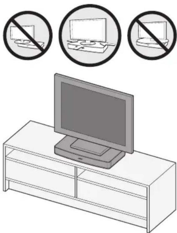 BOSE Solo TV - Stap 6: Plaats de tv op het Solo-systeem. - 1