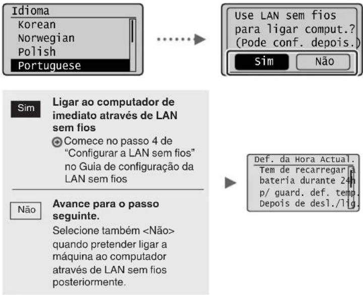CANON iSensys MFG4730 - Especificar as definições iniciais - 1