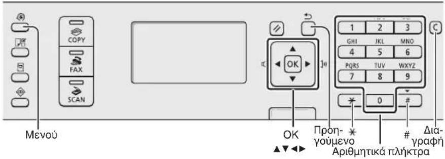 CANON iSensys MFG4730 - Περιήγηση στο μενού και τη μέθοδο εισαγωγής κειμένου - 1