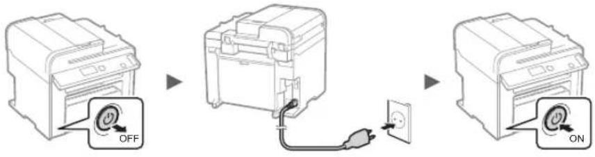 CANON iSensys MFG4730 - Maitinimo laido prijungimas ir aparato |JUNGIMAS - 1
