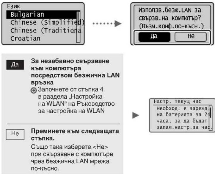 CANON iSensys MFG4730 - Указане на първоначалните настройки - 1