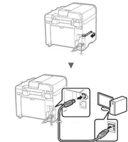 CANON iSensys MFG4730 - Připojení pomocí kabelu USB - 1